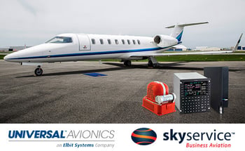 Skyservice Receives TCCA & FAA STC Approval for Universal Avionics 'NextGen and Beyond' Learjet 45 Upgrade