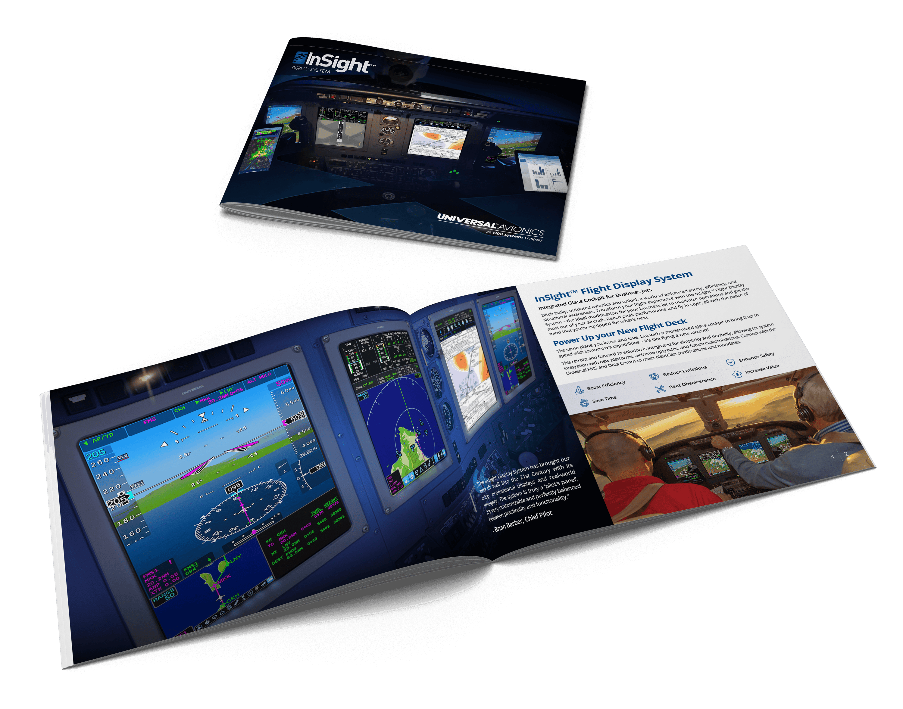 Integrated Flight Display InSight™ Integrated Flight Display System | Universal Avionics