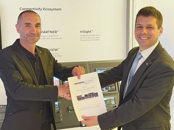 LR_Amelia selects Universal Avionics Flight Management System upgrades with LPV 2