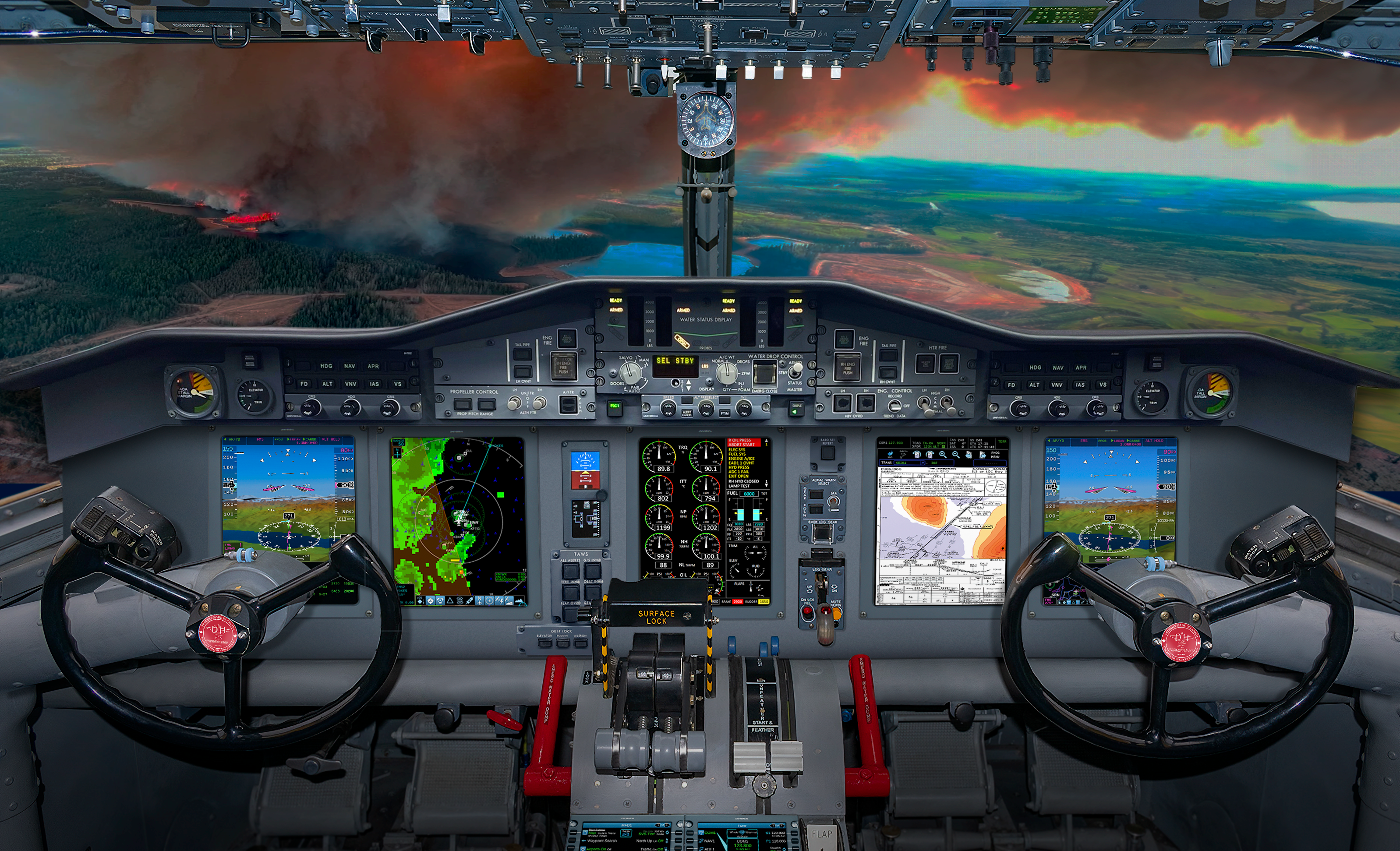 CL-415 Flight Deck Rendering DHC Logo 20250226