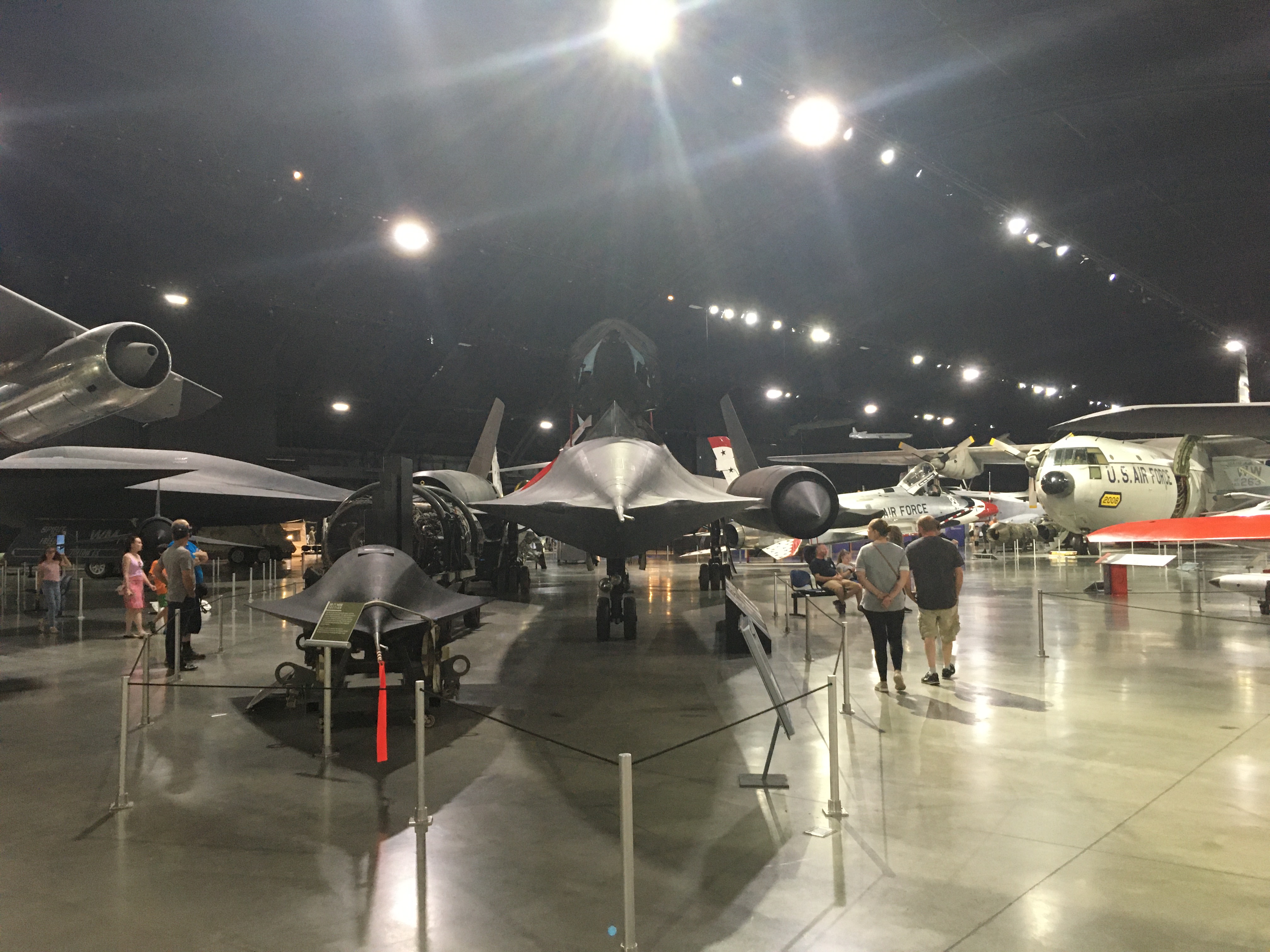 The SR-71 Blackbird on display at the Air Force Museum in Dayton, Ohio