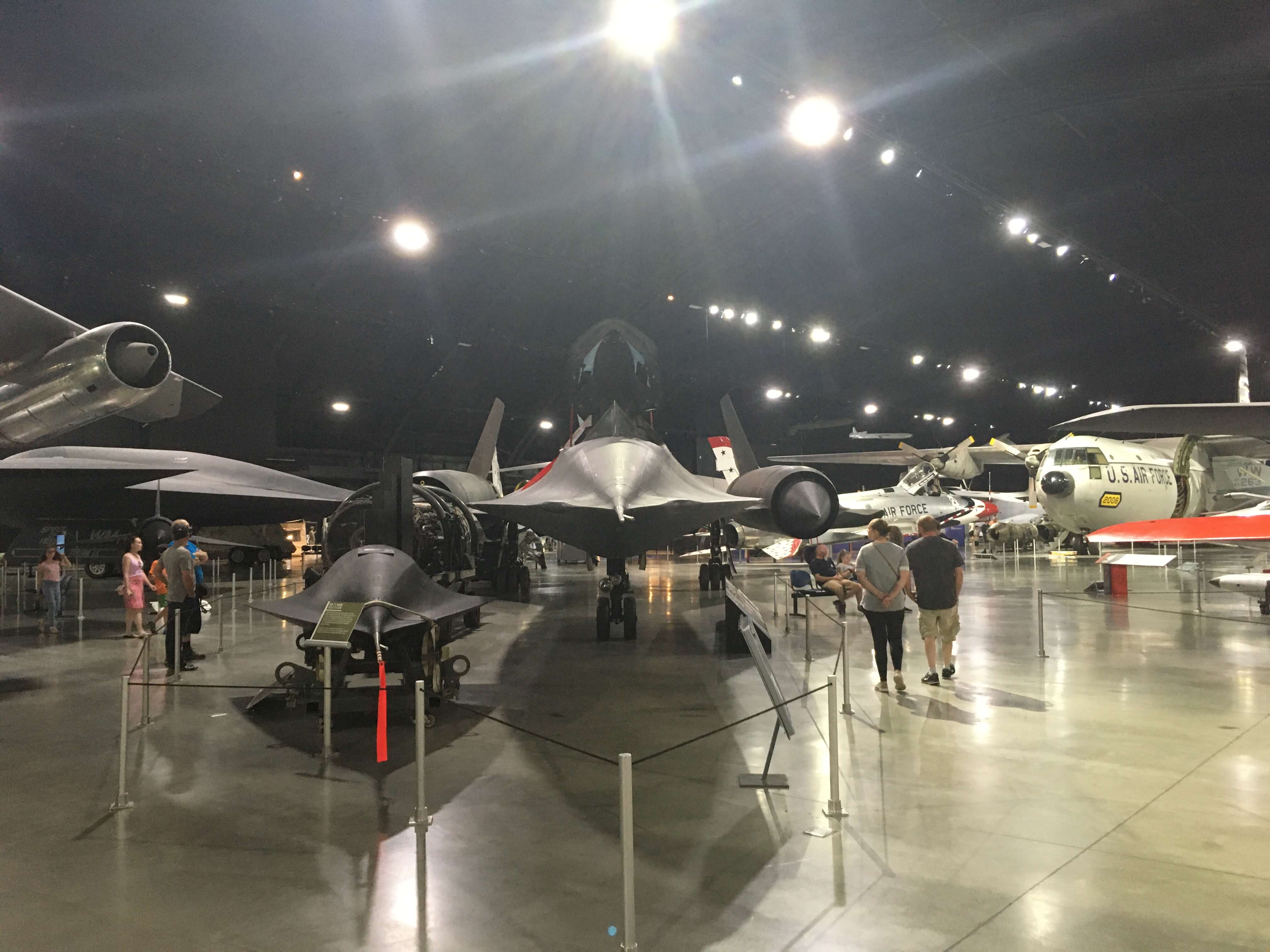 The SR-71 Blackbird on display at the Air Force Museum in Dayton, Ohio