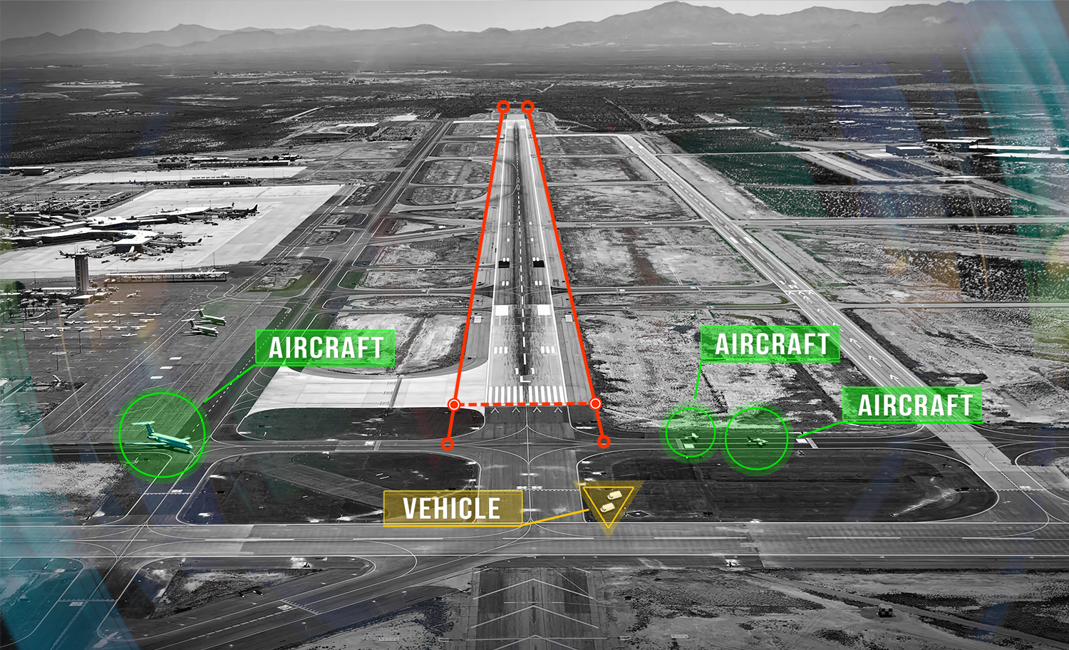 Aperture visual data management solution showing runway object identification